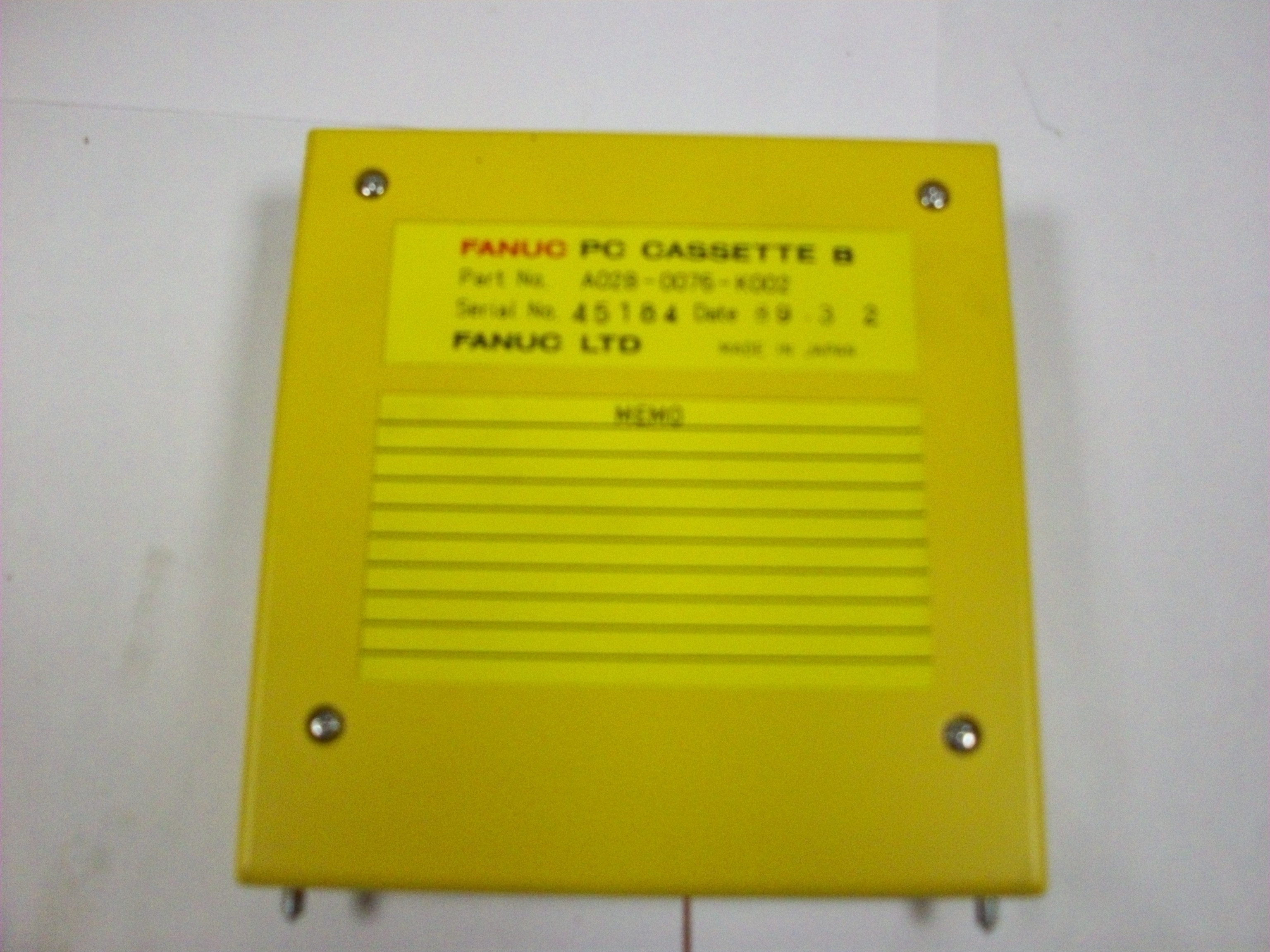 Fanuc PC cassette B A02B-0076-K002